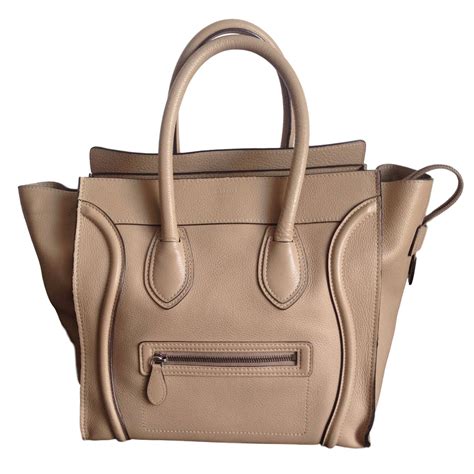 Women's Beige Designer Handbags & Wallets.